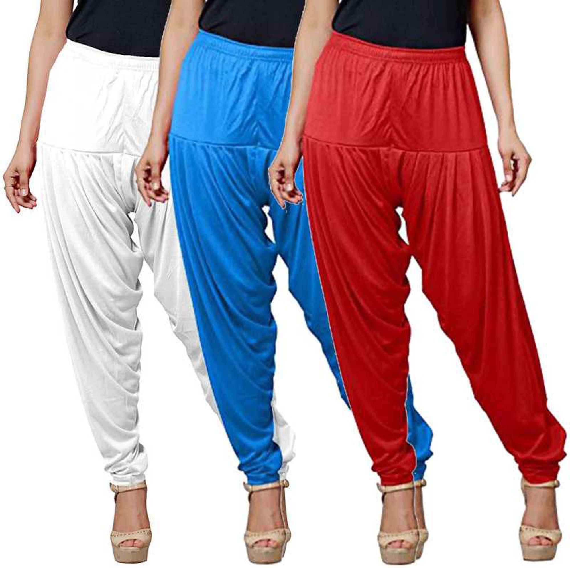 ikhlas Viscose Rayon Solid Patiala-picture-16