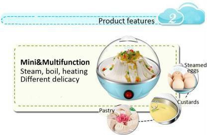 dn brothers Egg Boiler 7 Egg Single layer DN26 Egg Cooker, Egg Boiler, Egg Poacher Electric, Egg Steamer (Multicolor)DN26 Egg Cooker image 1