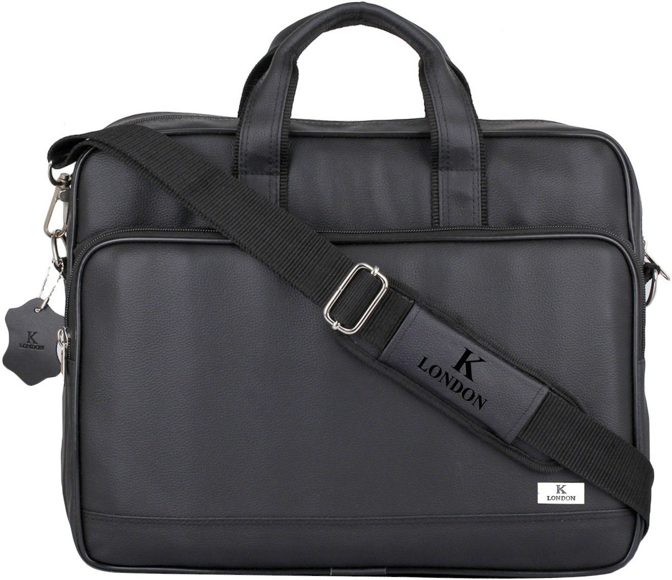 k london Men & Women Black Messenger Bag - Extra Spacious-picture-21