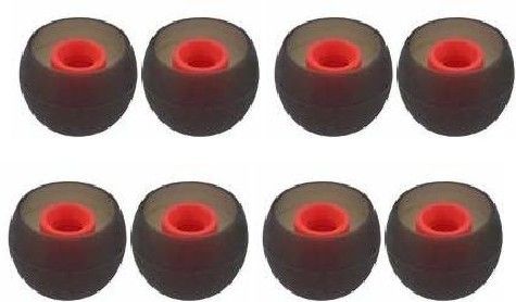 Somapa Red 8 pcs Earbuds Rubber earphone tips replacement headphone ear cushion ear buds for bluetooth earphones, Eartips Silicone replacement In The Ear Headphone Cushion-image-26