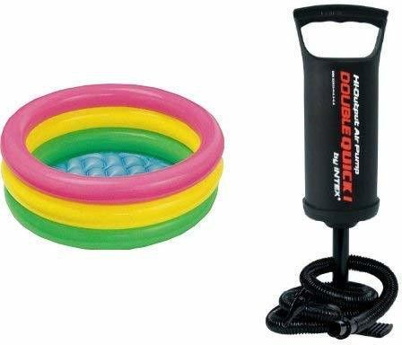 (USA*BOLD-34) BEST SELLER,PEOPLE CHOICE PREMIUM QUALITY 2 FEETS(61 CM) WIDTH AND 22CM HEIGHT ,THREE COLOUR WATER BATH TUB POOL FOR YOURS LOVLY KIDS AND BABY WITH AIR PUMP.AGE 0-3 YEARS. Inflatable Swimming Pool, Inflatable Toy Pump-image-15