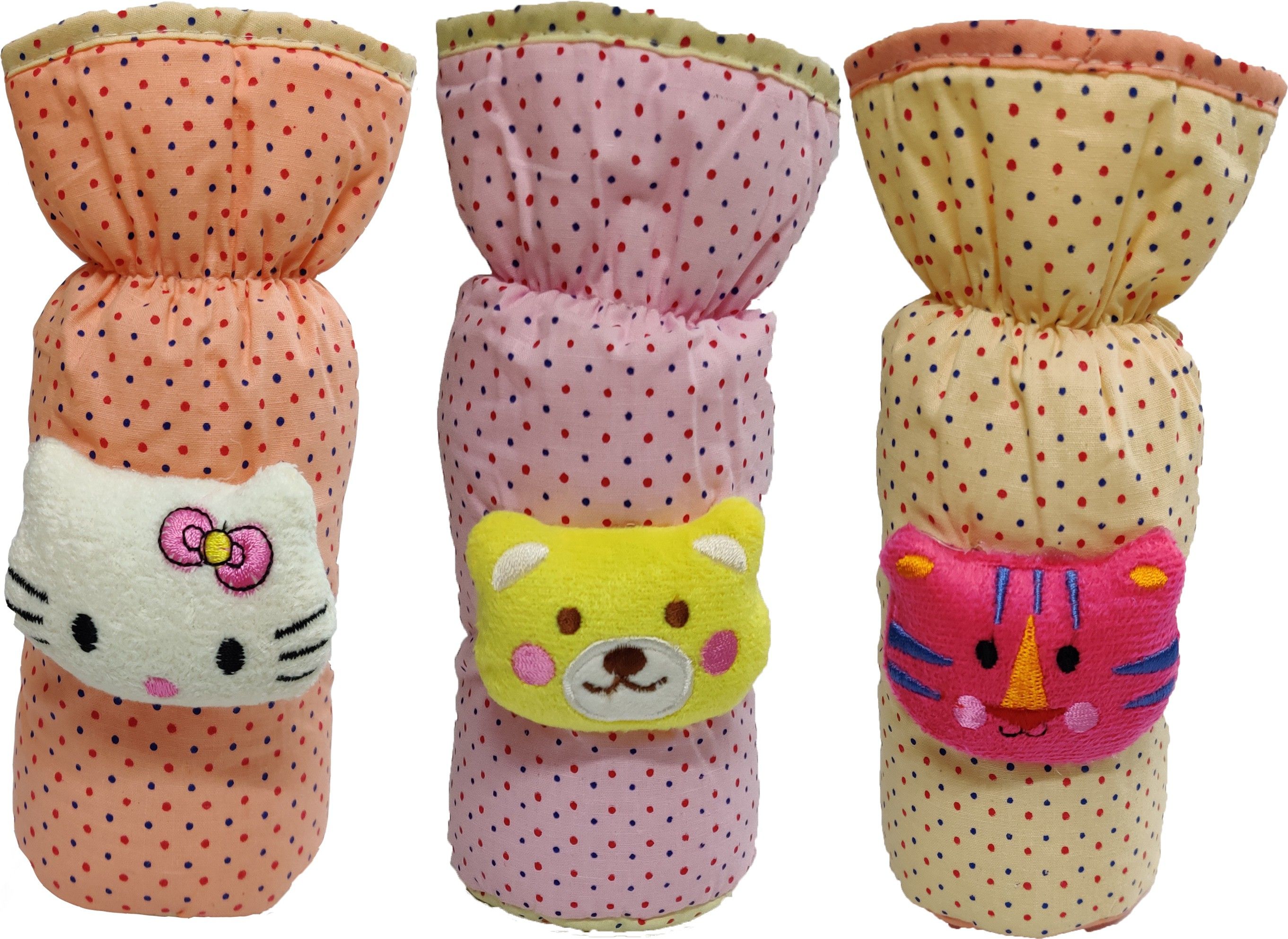 Baby Feeding Bottle Cover with Soft and Attractive Cartoon Pack of 3-image-12
