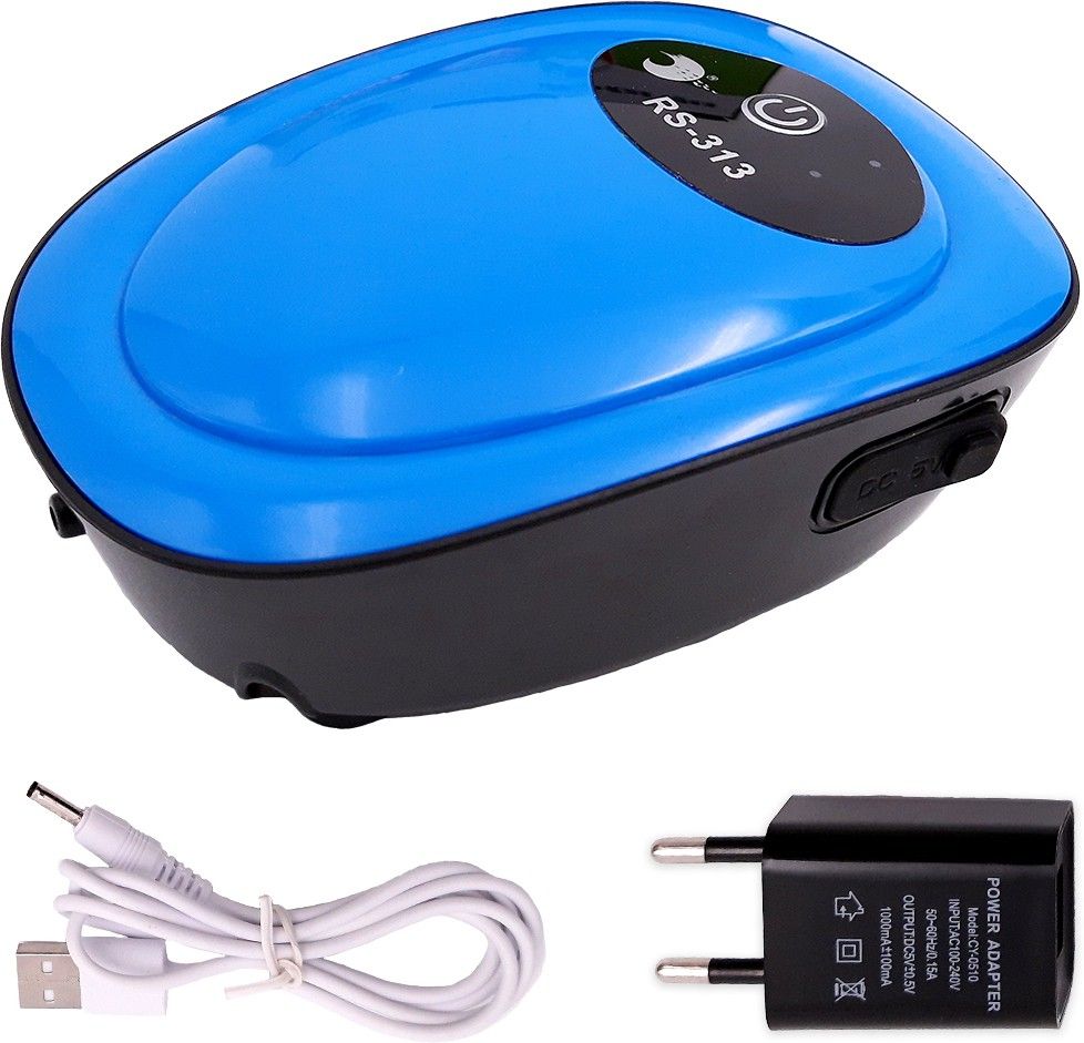 rs electrical RS-313 AC DC Emergency Air Oxygen Pump with Rechargeable Battery Ultra Silent Oxygen Machine Air Aquarium Pump-picture-47