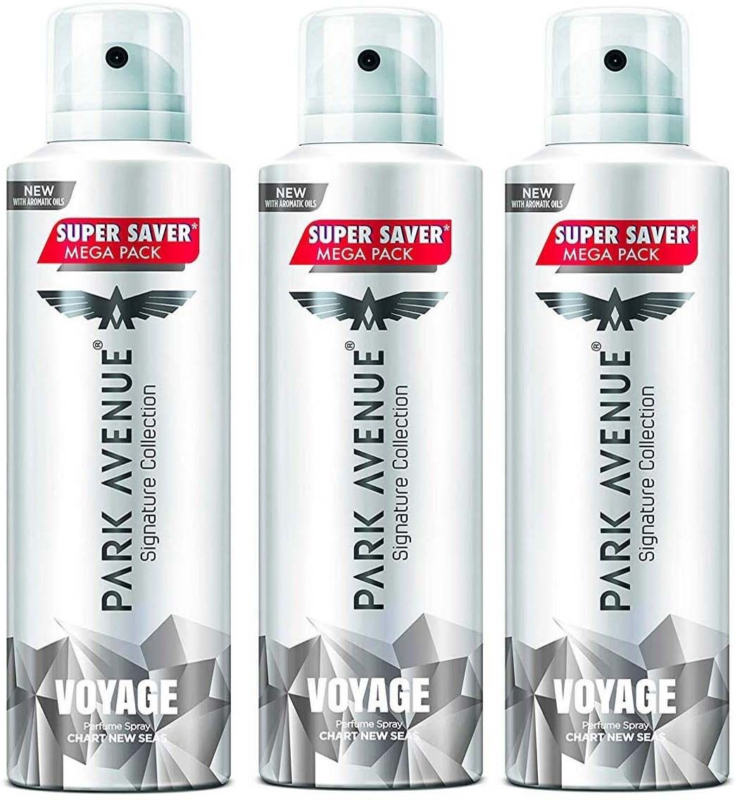 park avenue Voyage Signature Collection MEGA PACK 235ml x 3 Combo Of 3 Perfume Body Spray - For Men-picture-39