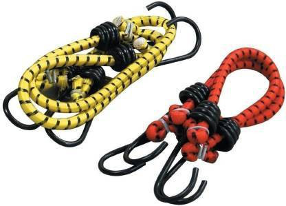 fulgurant Elastic Bungee / Shock Cord Cables, Luggage Tying Rope With Hooks, Set Of 2 Multicolor image 1