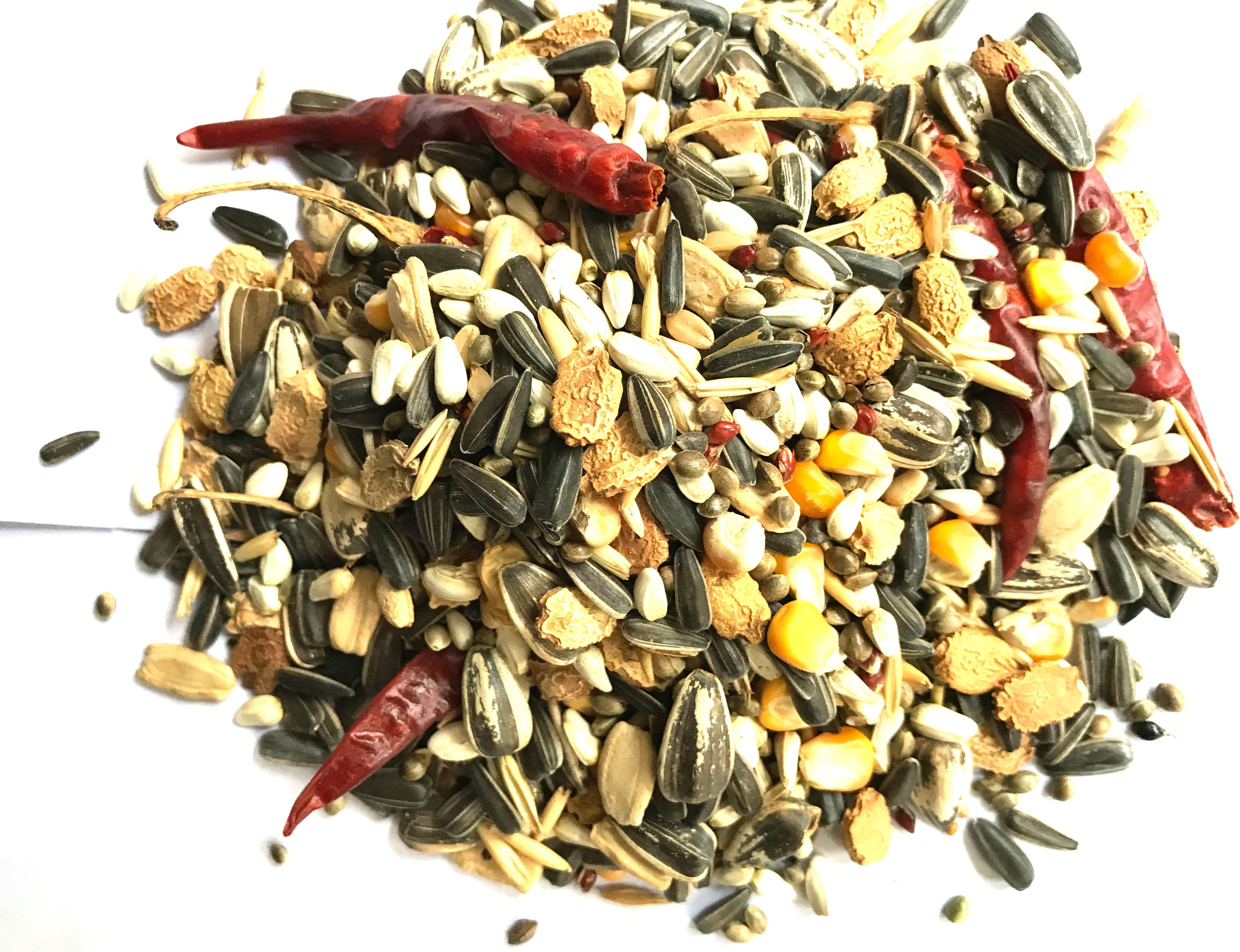 nitishree Premium Macaws, Cockatoo, Big Parrots, Large Parrots and African Grey Parrot Bird Food Mix - 1000 GMS Nuts 1 kg Dry Adult, Young, Senior Bird Food-picture-20