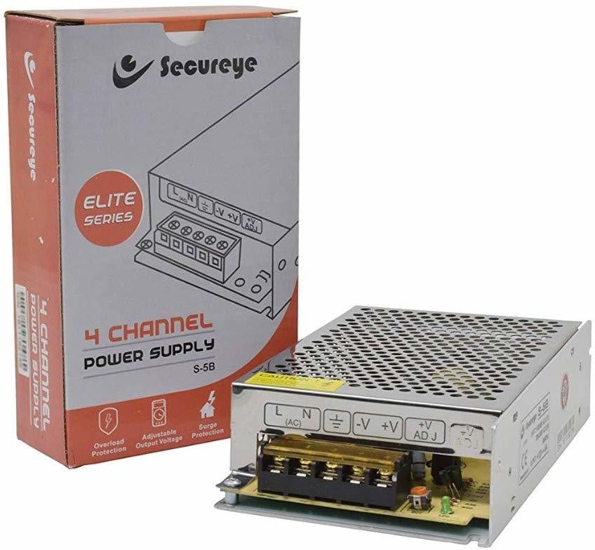 SECUREYE 5AMP 12V 4 CHANNEL CCTV SMPS (POWER SUPPLY) 12 Watts PSU-image-27