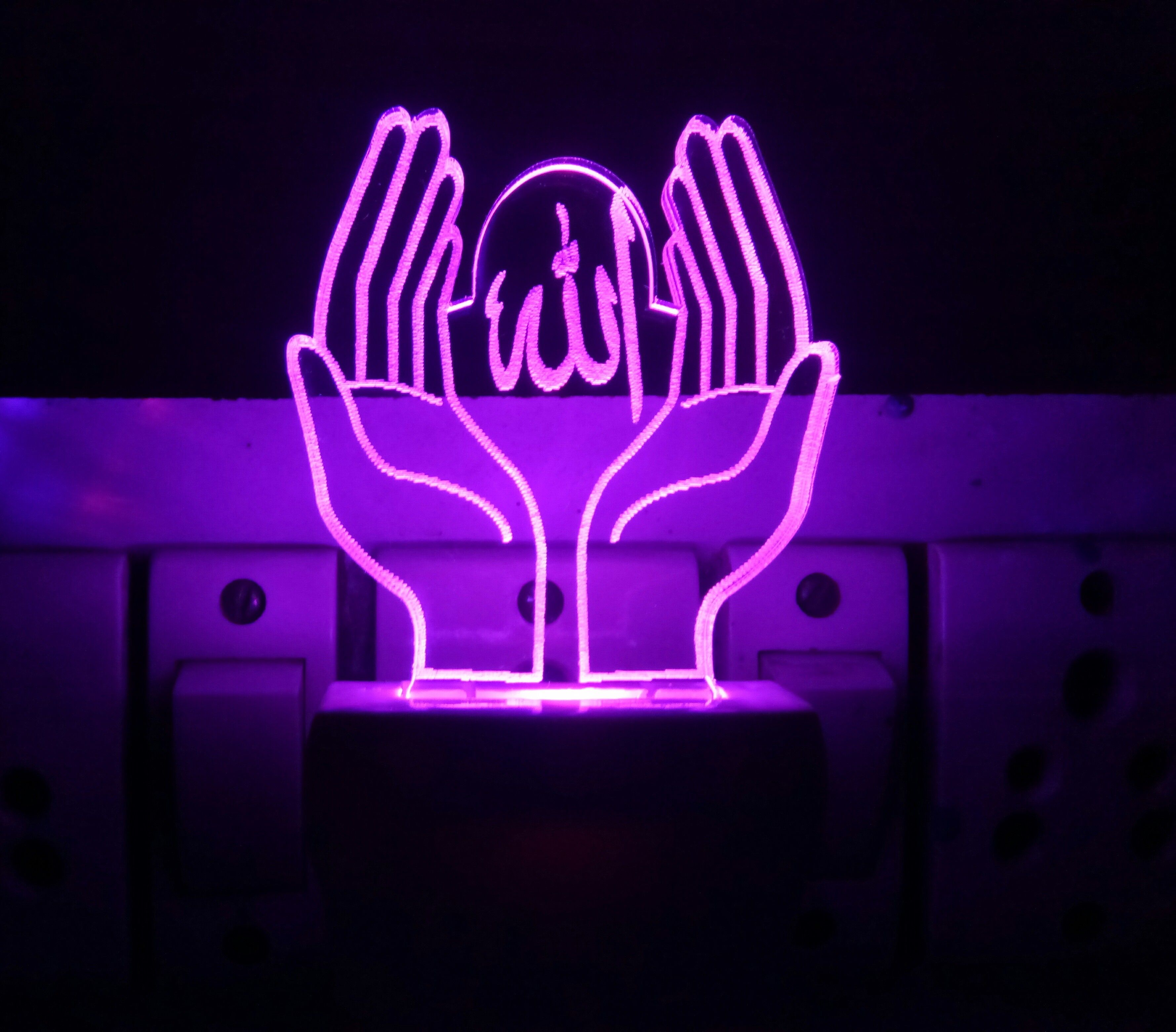 ukani 3D Illusion LED Light Night Lights for 7 Colors Led Changing Lighting Bedroom Decoration Decorative Lighting Gifts for Boys Girls Kids Baby Friends NEW POPULAR ALLAH DUA Night Lamp ( 5 cm, Multicolor ) Night Lamp-picture-41