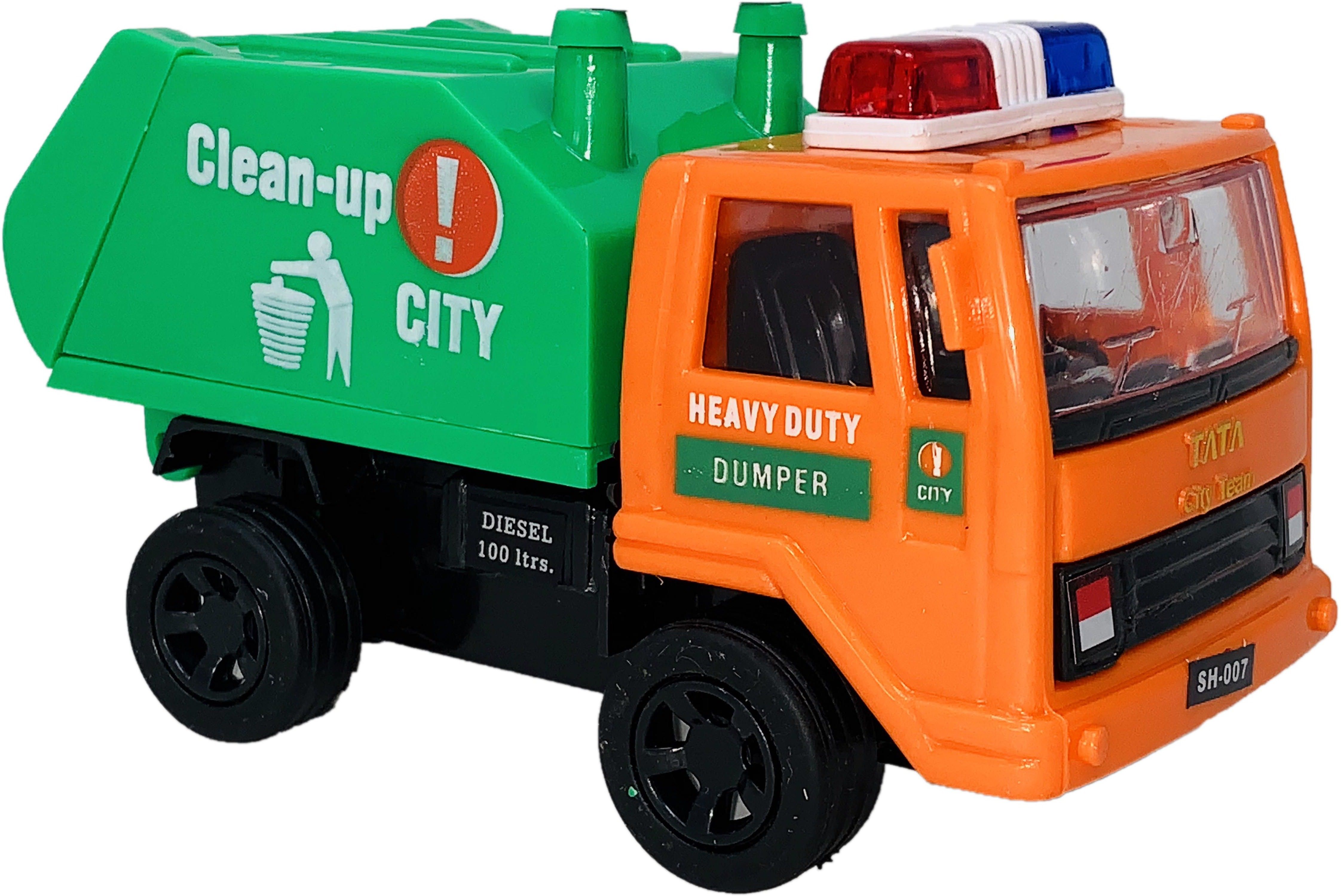 Small Size Made Of Plastic Indian City Clean Up Garbage Truck Basic Quality Scale Model Pull Back & Go | Made In India Toys |Toy Truck For kids | Use As Showpiece | Toys For Boys | Safe Quality Toys For Children