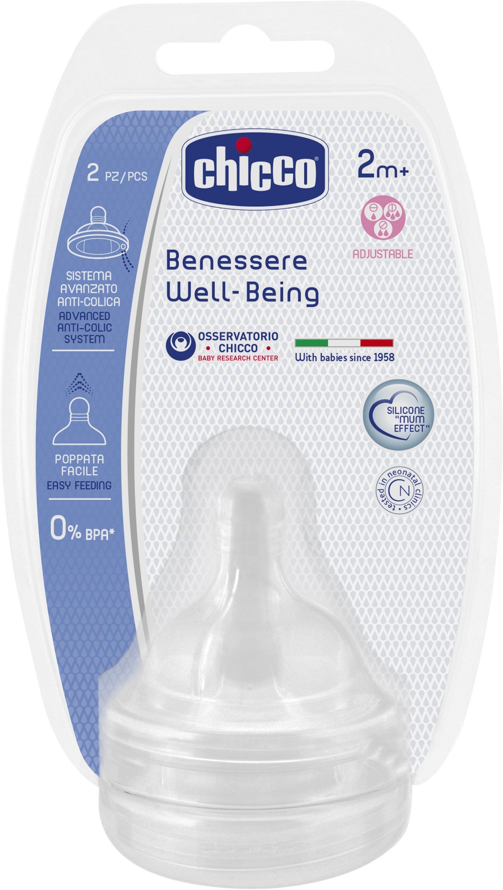 Wb Teat 4M+ Fast Sil 2Pcs New Born Flow Nipple-image-44