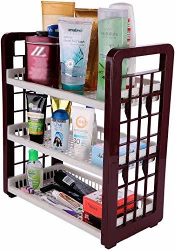 Fruits/Vegetables Kitchen Rack 3-Layer Multipurpose Light weight Utility Racks Plastic-image-26