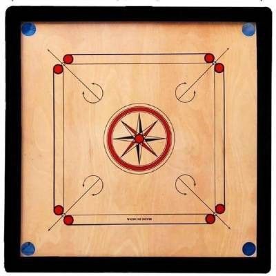 Gloss Finish Medium size Carrom Board 26 INCH (Multicolor) wIth Coins 66.04 cm Carrom Board-image-18