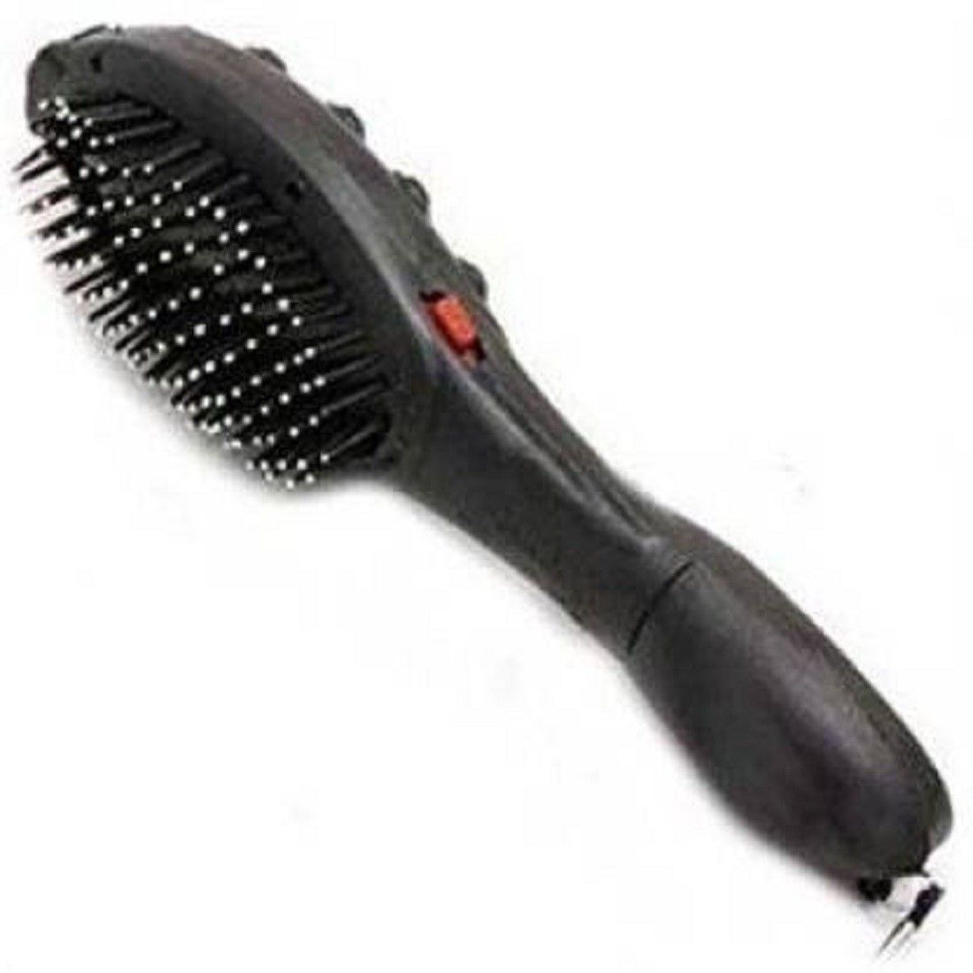Aksam BRUSHA Hair Brush and vibrate Comb Massage Black Hair Scalp Head Blood Circulation Massager Comb Brush Massager and Medication therapy of headache and remove itching and useful to stress relief (Stylish Black) Massager-image-30
