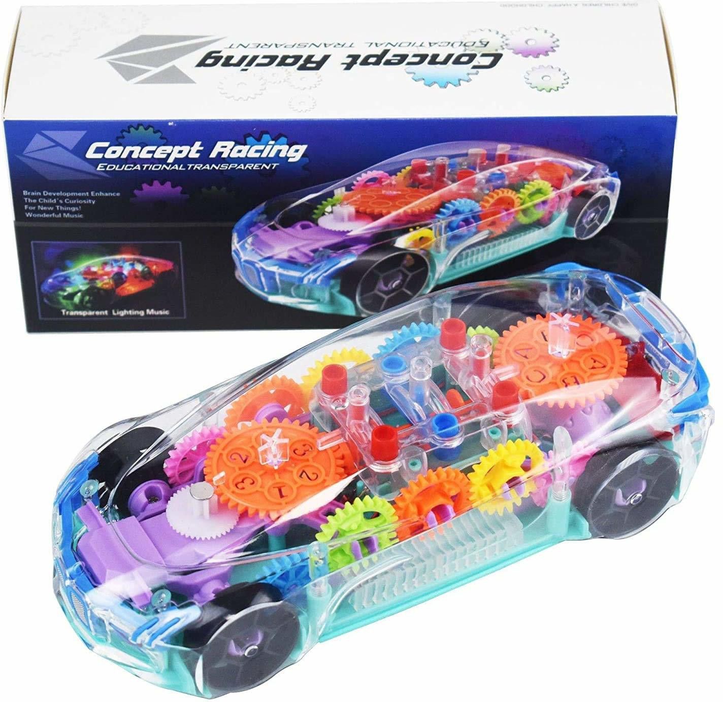 goodsnet 3D Super Concept Racing Car Toy, Car Toy for Kids with 360 Degree Rotation, Gear Simulation Mechanical Car, Sound & Light Toys for Kids Boys & Girls (Multicolor, Pack of: 1)-picture-16