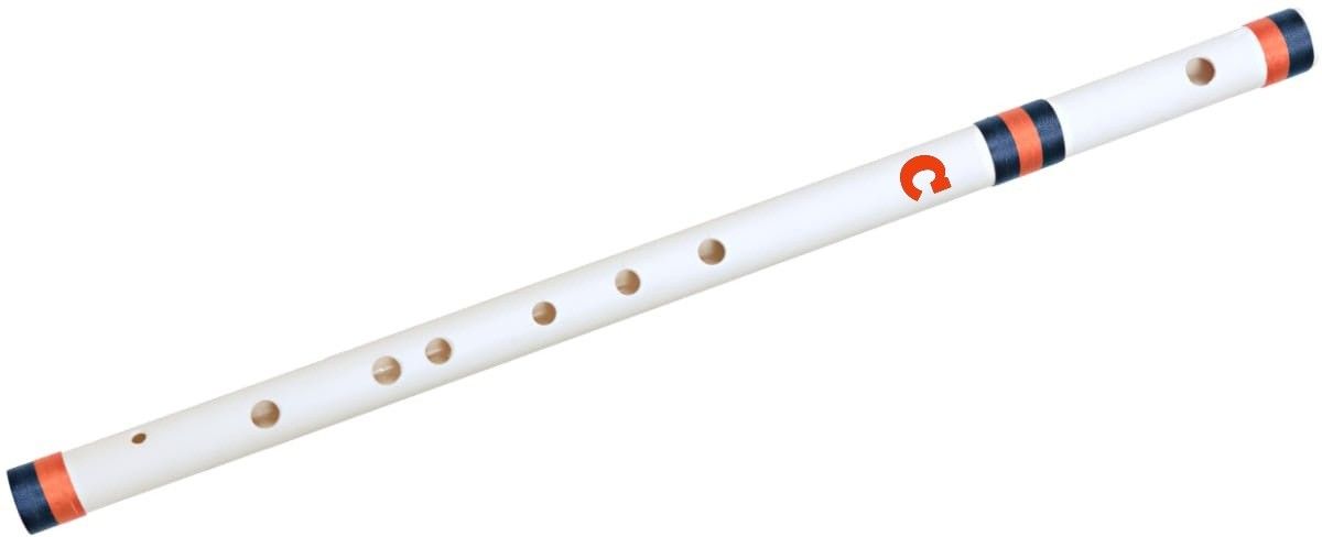 ibda Professional/Beginner Flute Natural C Scale PVC Bansuri 18inch (Silk Thread) Sanatized Go Vocal for Local PVC Flute-picture-27