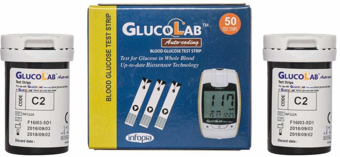 Gluco Lab G001 50 Glucometer Strips-image-44