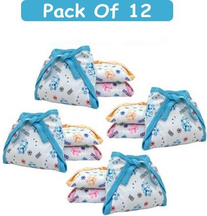 Baby Hosiery Cotton Diaper Tying Knotted Nappies Washable & Reuable Indian Style-image-2