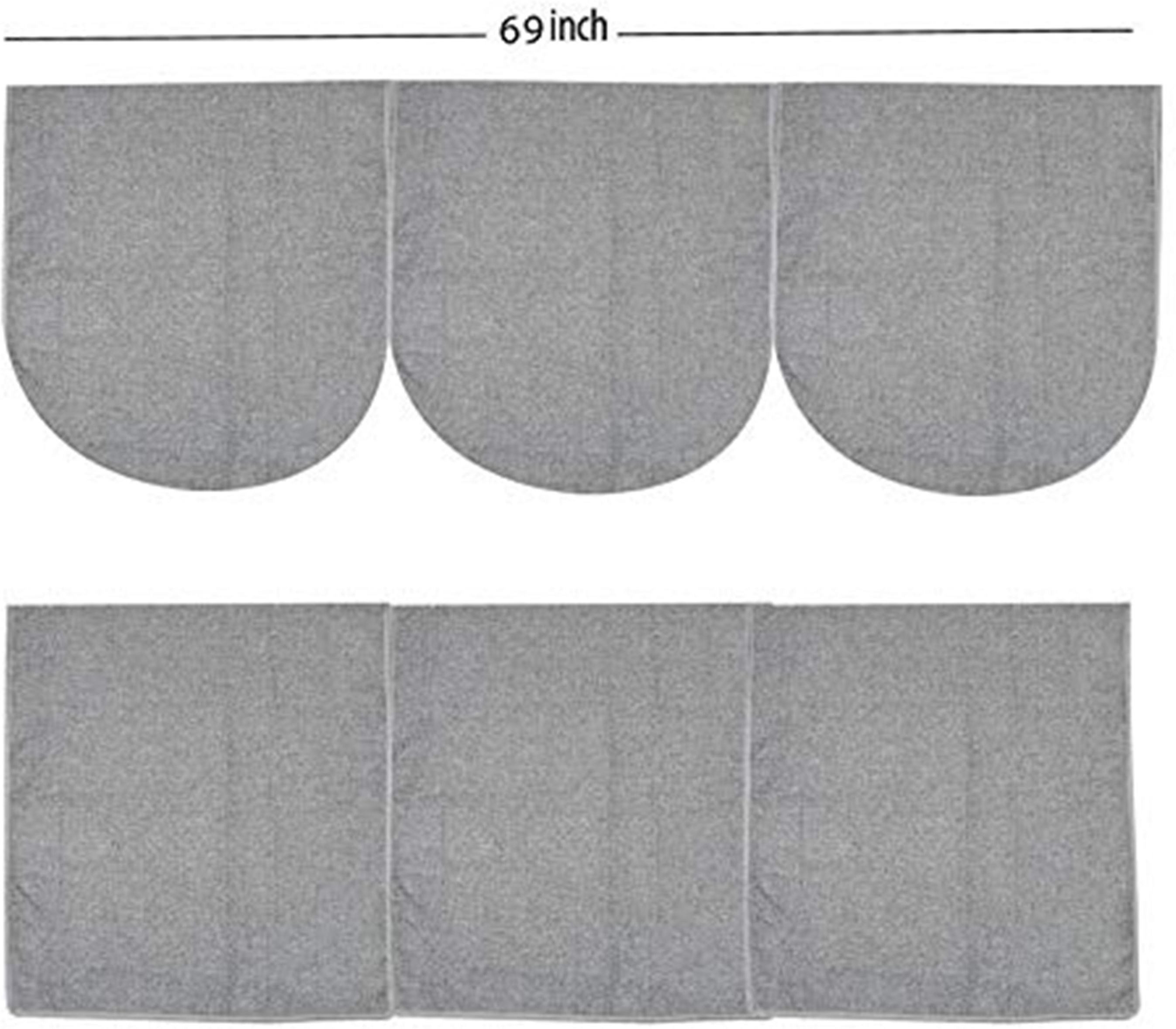 tanlooms Plain Jute Silver Plain Jute Sofa Cover (Silver Set of 6 Pcs for 5 Seater Sofa) Sofa Fabric image 1
