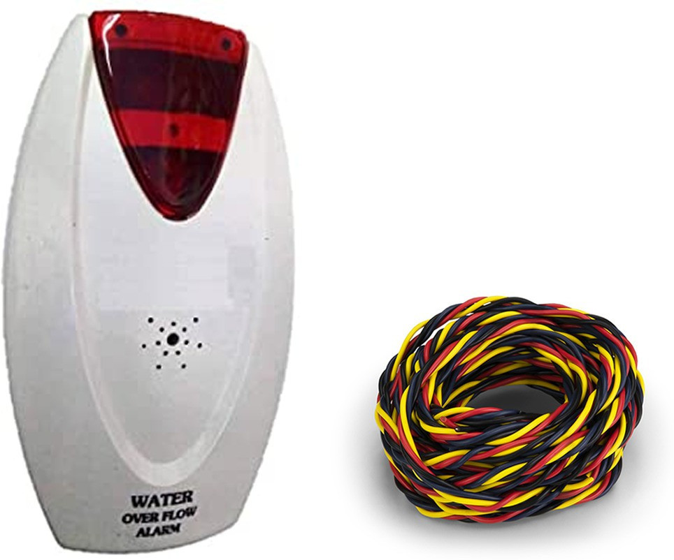 CraftQua Water Tank Overflow Alarm Sound High Quality + 15 mtr Wire ( PACK OF 01 ) Wired Sensor Security System image 1