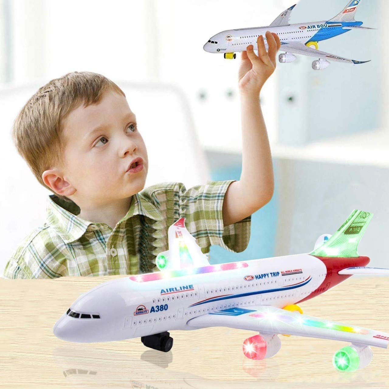 saleoff Musical AeroPlane Airbus Bump & Go Action Toy with Sound & Light-152-picture-24