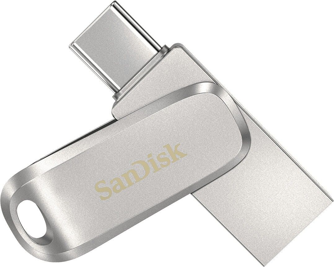 SanDisk SDDDC4-128G-I35 128 GB OTG Drive Compatible with Mobile, Desktop Computer, Laptop USB 3.1 Metal Case
