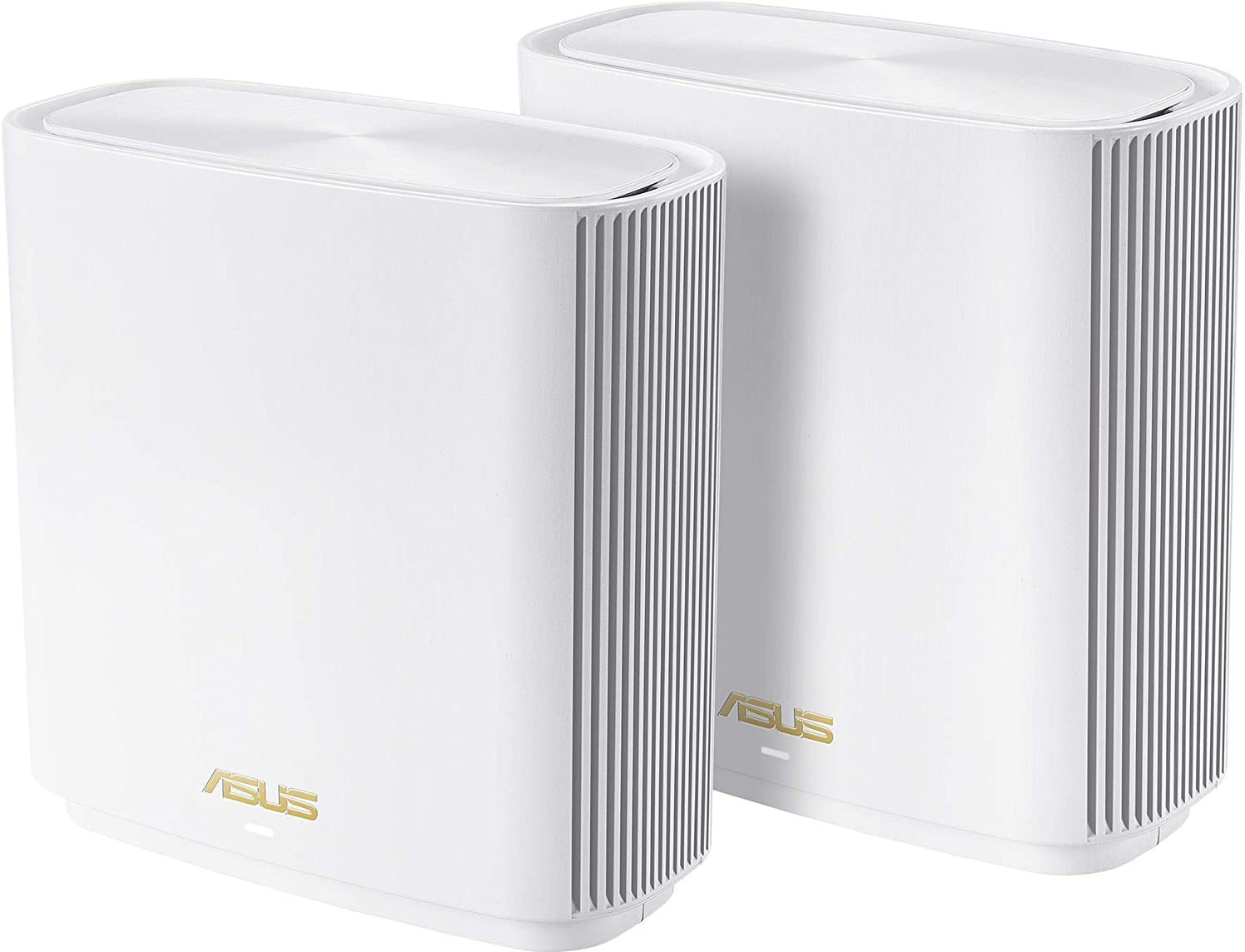 ASUS ZenWiFi AX (XT8) 2 Pack Mesh Router 2.4 GHz, 5 GHz 6600 Mbps Wifi Speed Tri Band Internal Antenna MiFi (Sim Based) image 1