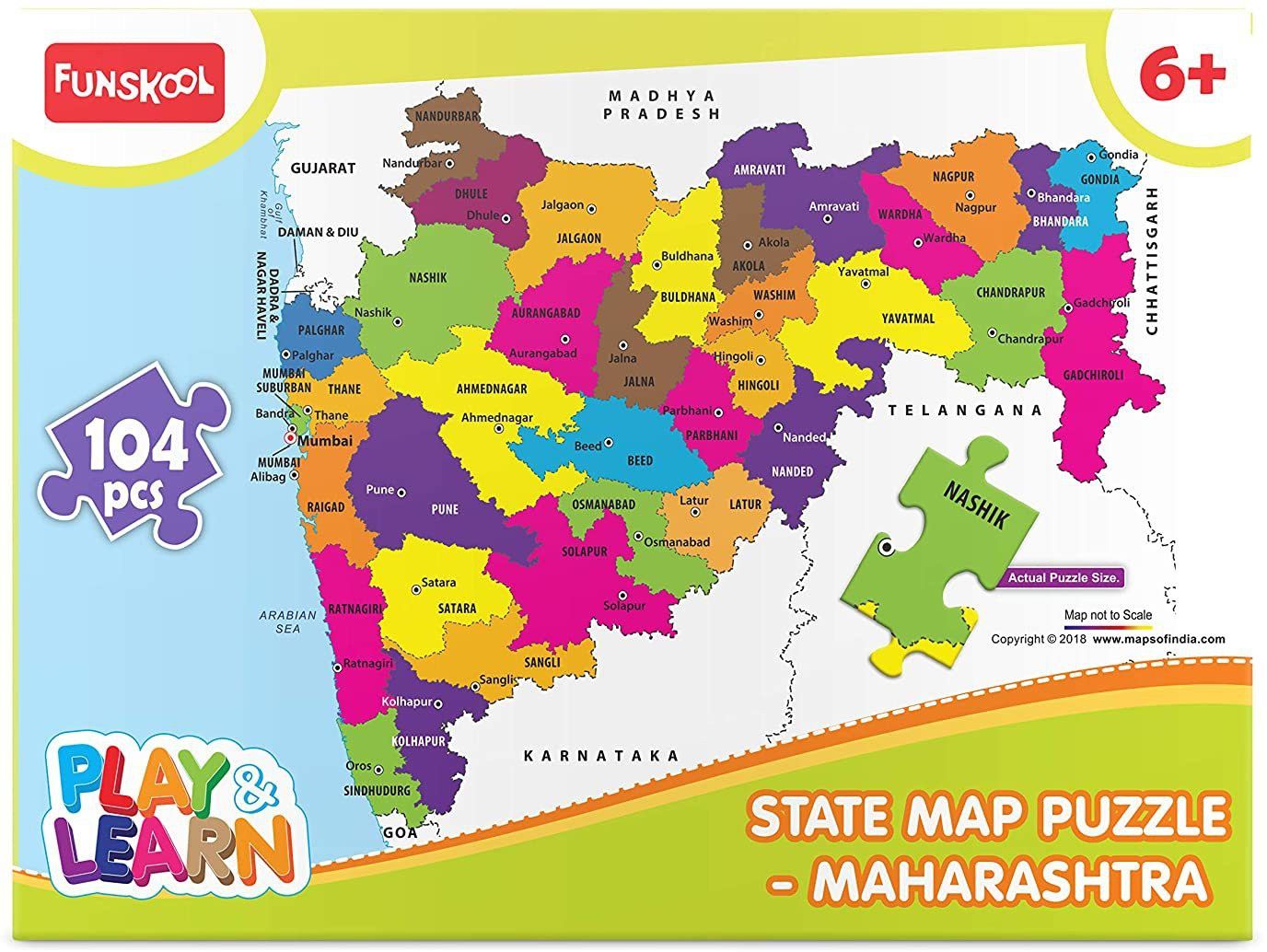funskool State Map Puzzle Maharashtra-picture-19