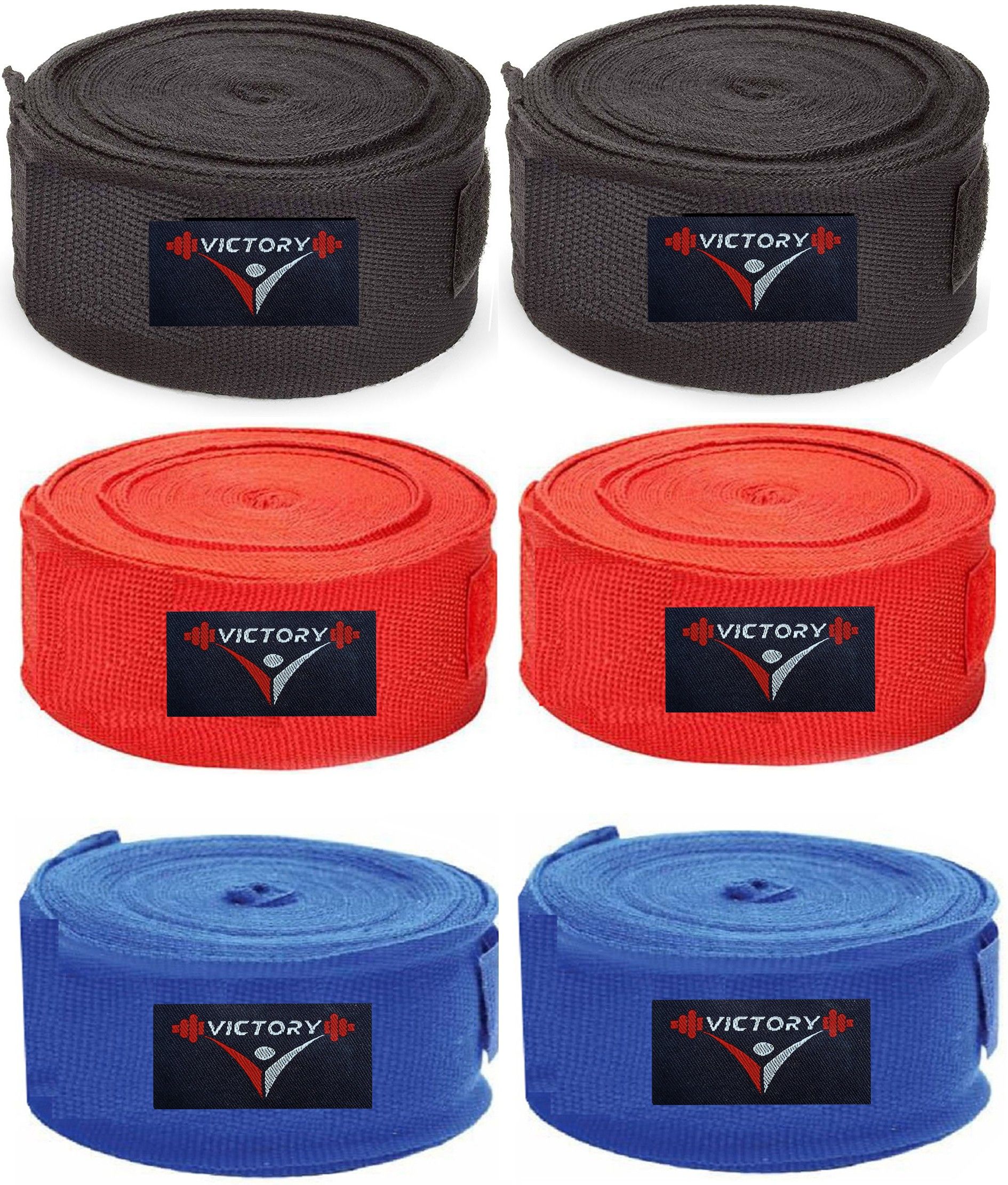 Professional (3 Pair ) Boxing Hand Wrap & Hand Bandage - Imported 110 Inch Boxing Hand Wrap-image-49