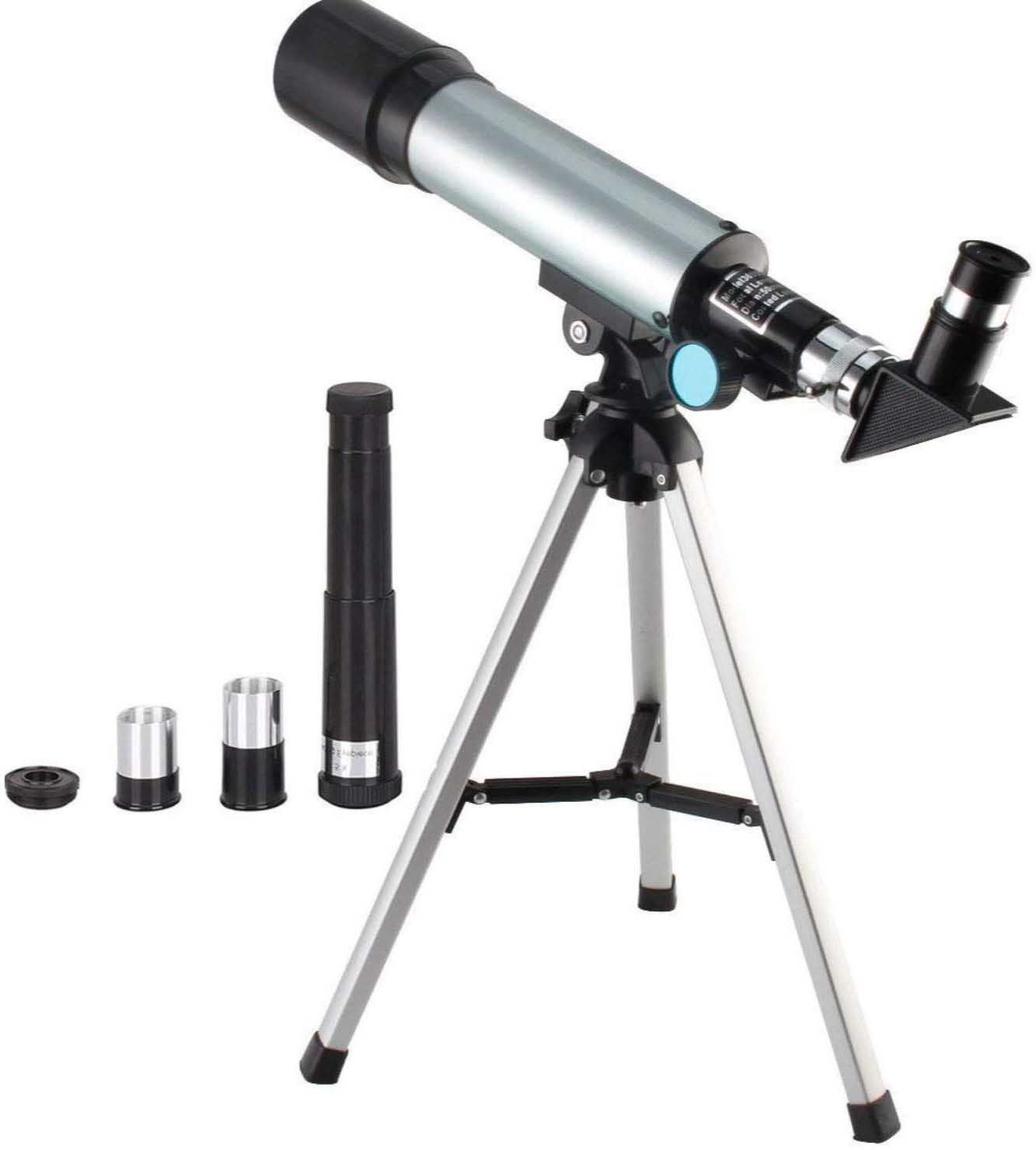 FosCadit 90X Advance Land & Sky Monocular Refractor Telescope Kit with Tripod Optical Glass Lens and Metal Tube Reflecting Telescope