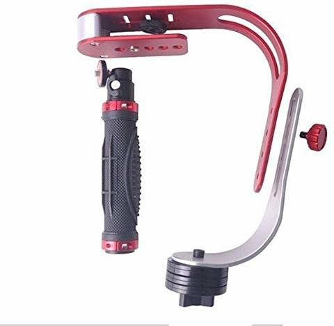 Digiom Handheld Video Camera Stabilizer Upto 2.1lbs with Smooth Pro Steady Glide Handheld Video Camera Gimbals Stabilizer Upto 2.1lbs with Smooth Pro Steady Glide (Red, Silver, Black) Rotating Flash Bracket-image-12