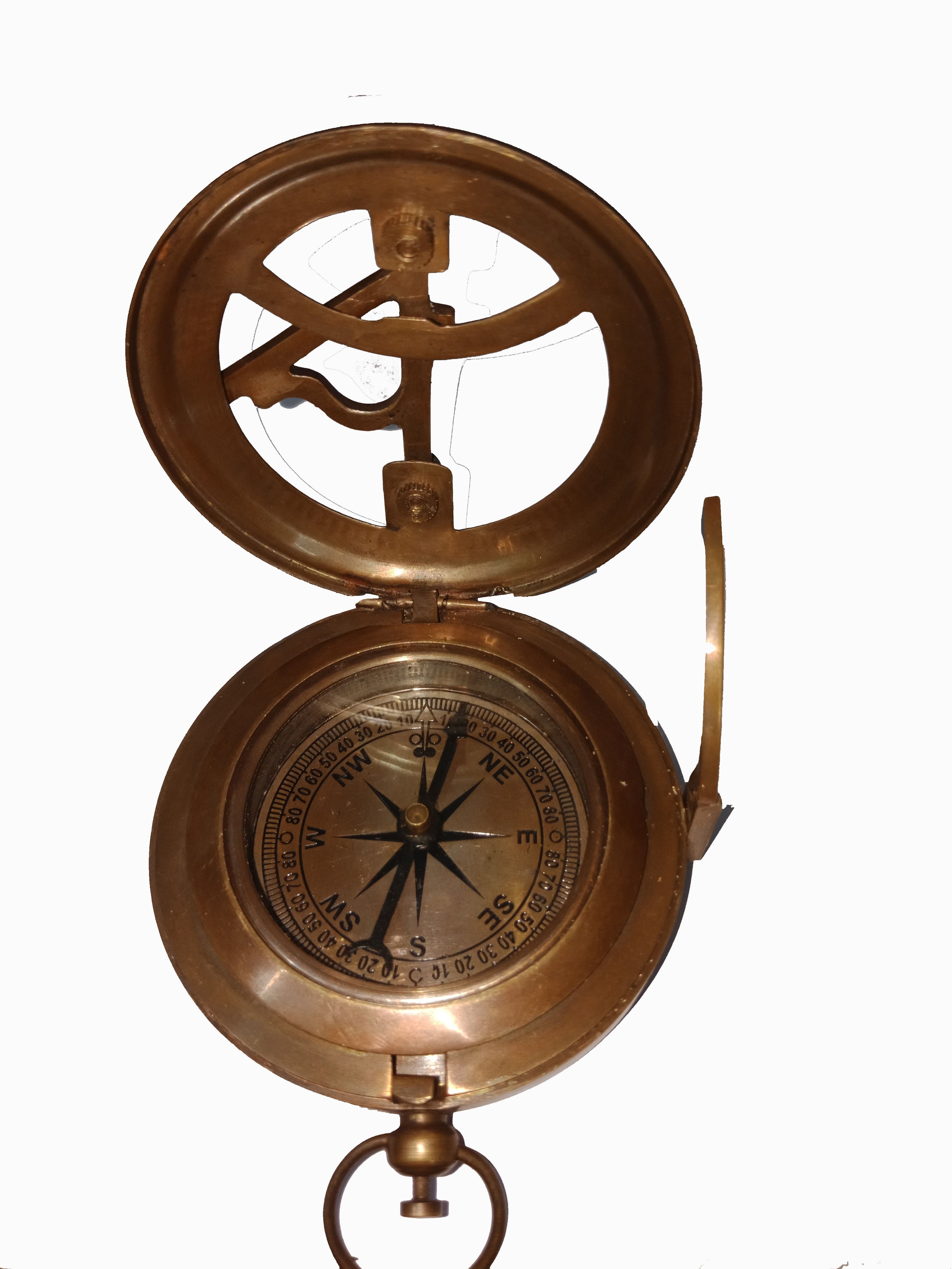 antiquity SUNDIAL NAVIGATION BRASS COMPASS Compass-picture-34