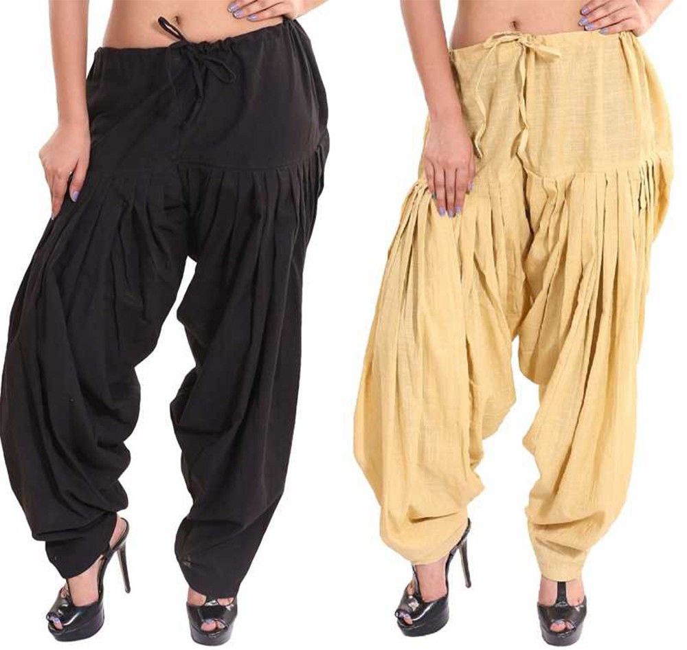 radhey Pure Cotton Solid Women ["Black","Beige"] Salwar-picture-18