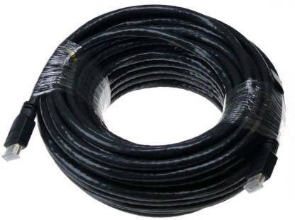 TERABYTE HDMI Cable 10 m High-Speed HDMI Cable Latest Version - 10 Meters ( 30 Feet ) Supports Ethernet, 3D, 4K and Audio Return, With Gold Plated connector, 100% Pure Bare Cooper conductor ensure Highest quality transmission 10 MetresHDMI Cable (Compatible with computers, laptop, dvr, led, lcd, tv, projectors, Black)