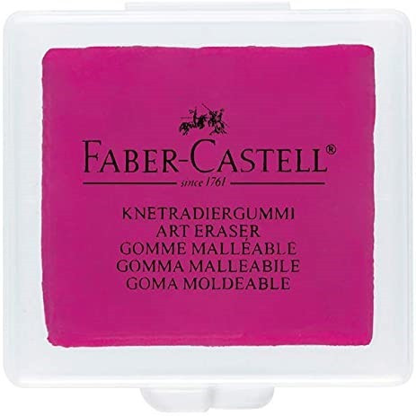 faber-castell Artist Kneadable Eraser - Random Assorted Color Pack of 2 Non-Toxic Eraser image 1