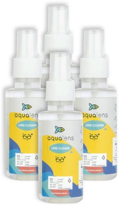 Aqualens Spectacle lens cleaner Bottle 100ml (Pack of 4 Bottle) Lens Cleaner-image-10