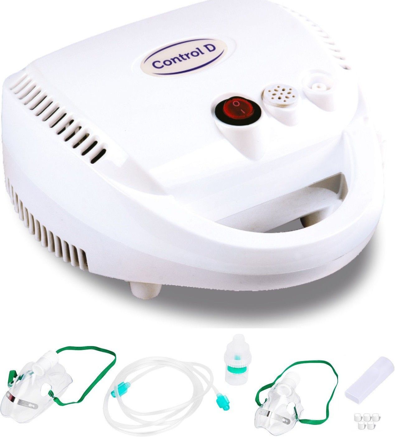 Control D PRO Nebulizer with Mouth Piece, Child and Adult Masks White Nebulizer-image-27