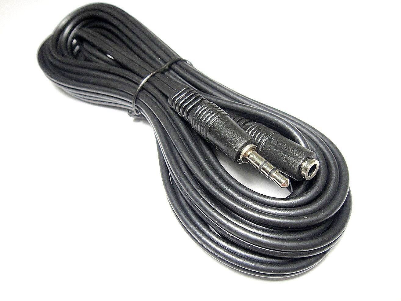 hybite AUX Cable 3 m 3.5mm Male to Female Audio Extension Cable 3 m Stereo Audio Cable (Compatible with mobiles, car stereo, home theater, Black, One Cable)-image-5