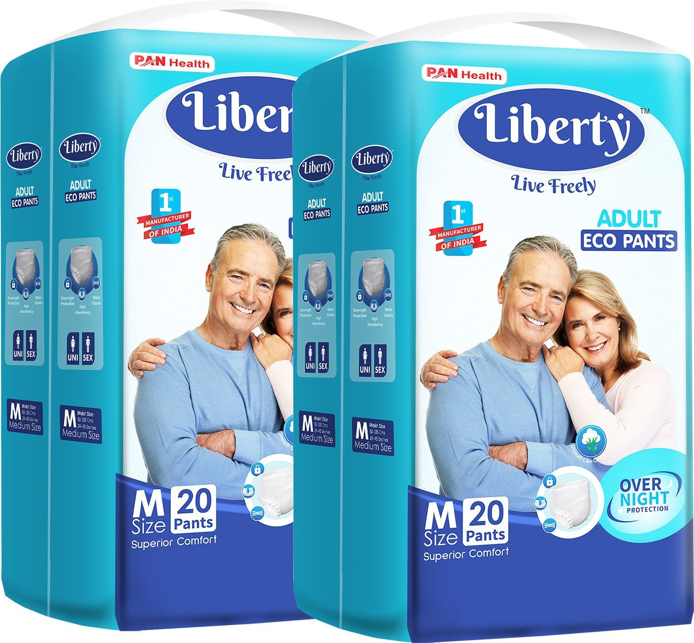 Eco Pants Unisex Waist Size (61-115 cm | 24-45 Inches) Adult Diapers - M-image-15