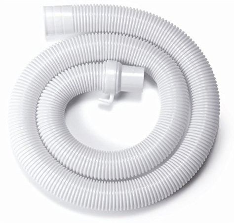 renon 2 Meter Washing machine drain Outlet pipe Corrugated Plastic Outlet/Drain/Extension Hose Suitable for All Fully/Semi Automatic Washing Machines Outlet (Length: 2 Meter, White) Hose Pipe-picture-27
