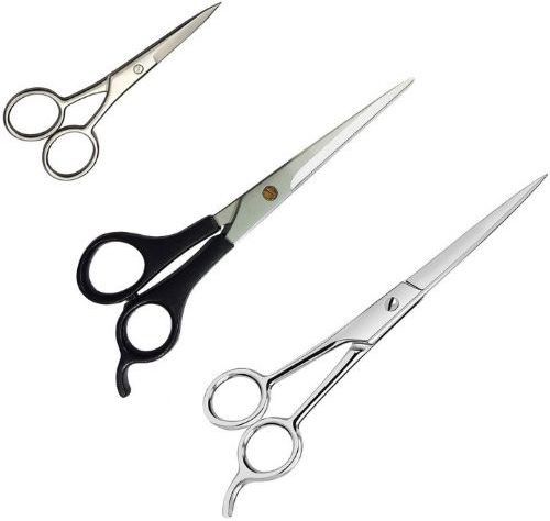 tifurko Professional Saloon Barber Hair, Beard, Mustache Cutting Trimming Styling Scissors For Personal And Home Use for Men and Women Pack of 3 Scissors-picture-26