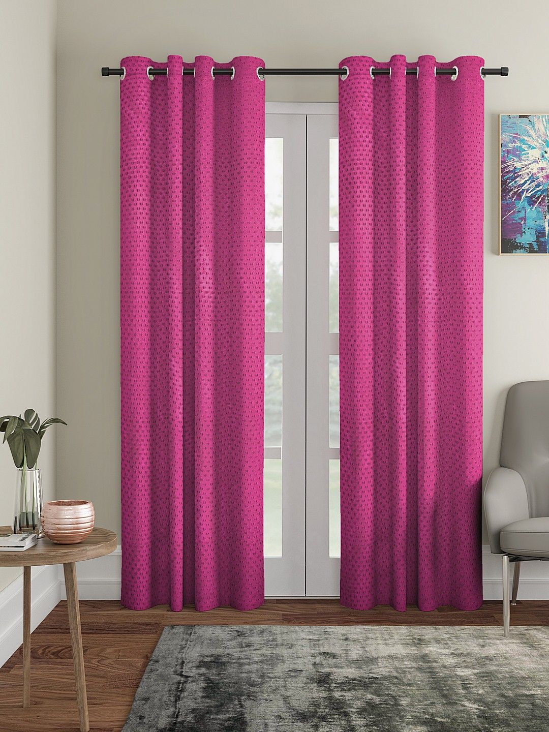 Popcorn Curtain Fabric Material Polyester Curtain Fabric-image-35