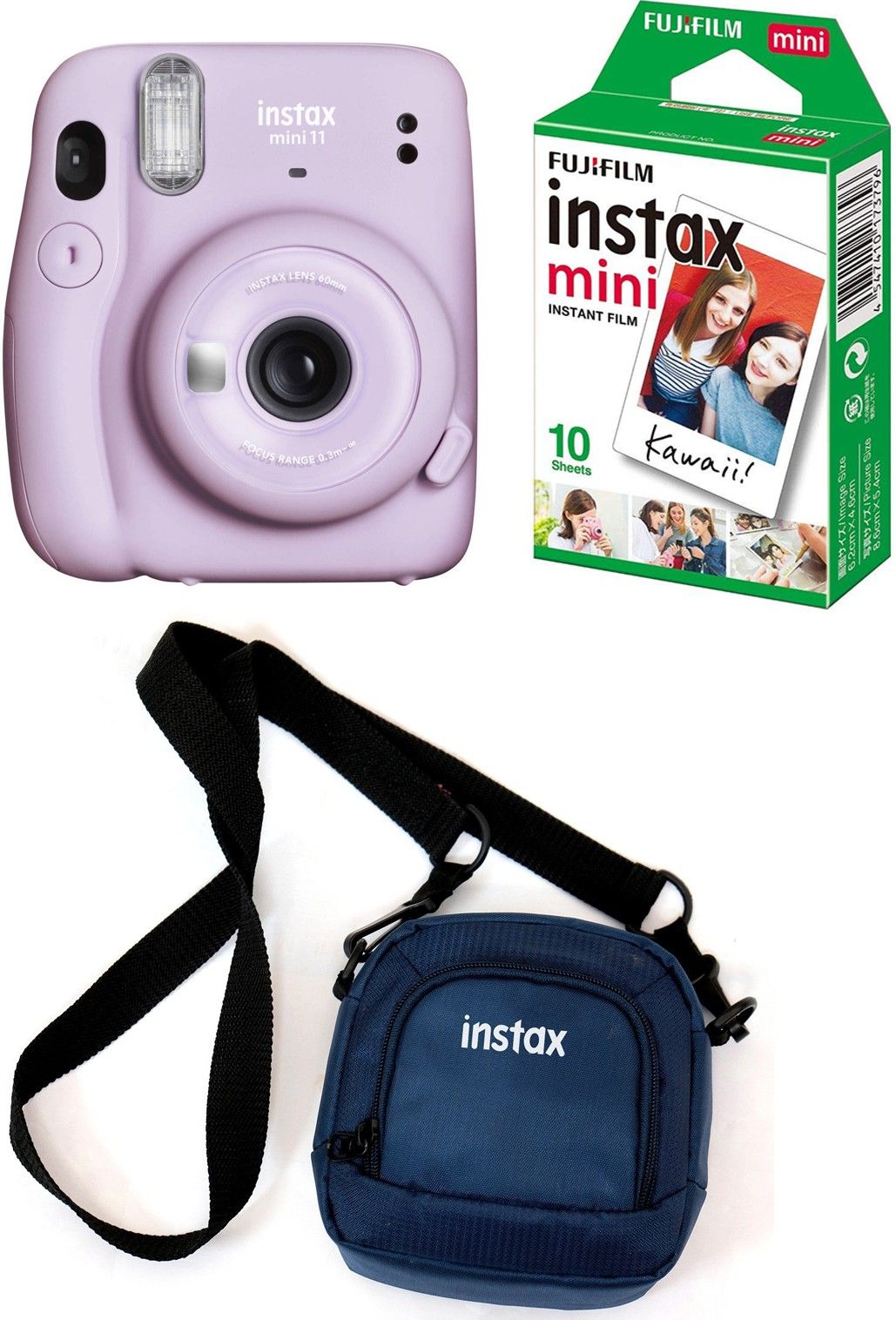 FUJIFILM Instax Mini 11 Purple with Pouch and 10 Shot film Instant Camera-image-33