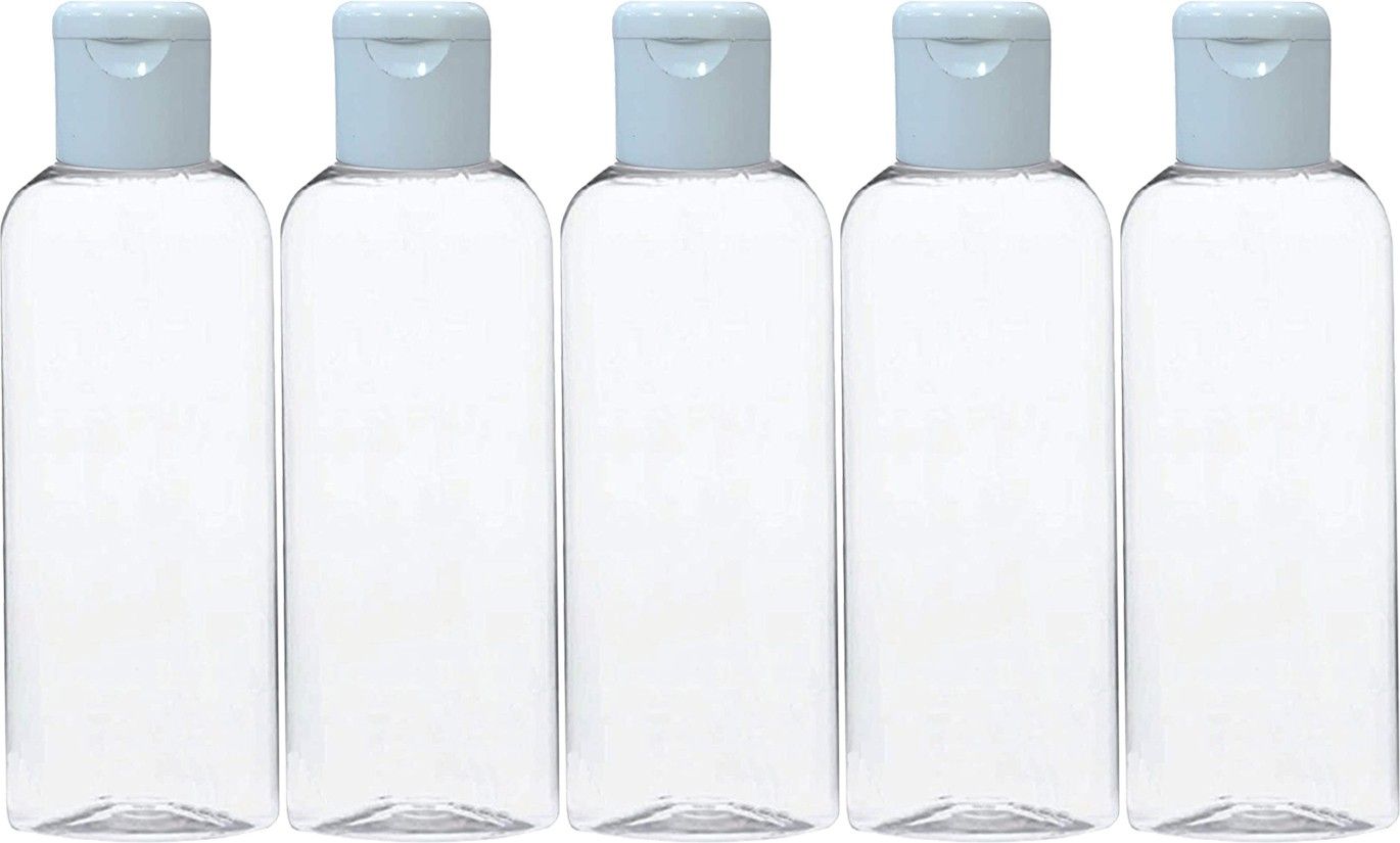futura market 100ml Empty Bottle with FLIP TOP Cap for DIY Cosmetics, Toners, etc. (White Cap) 100 ml Bottle-picture-20