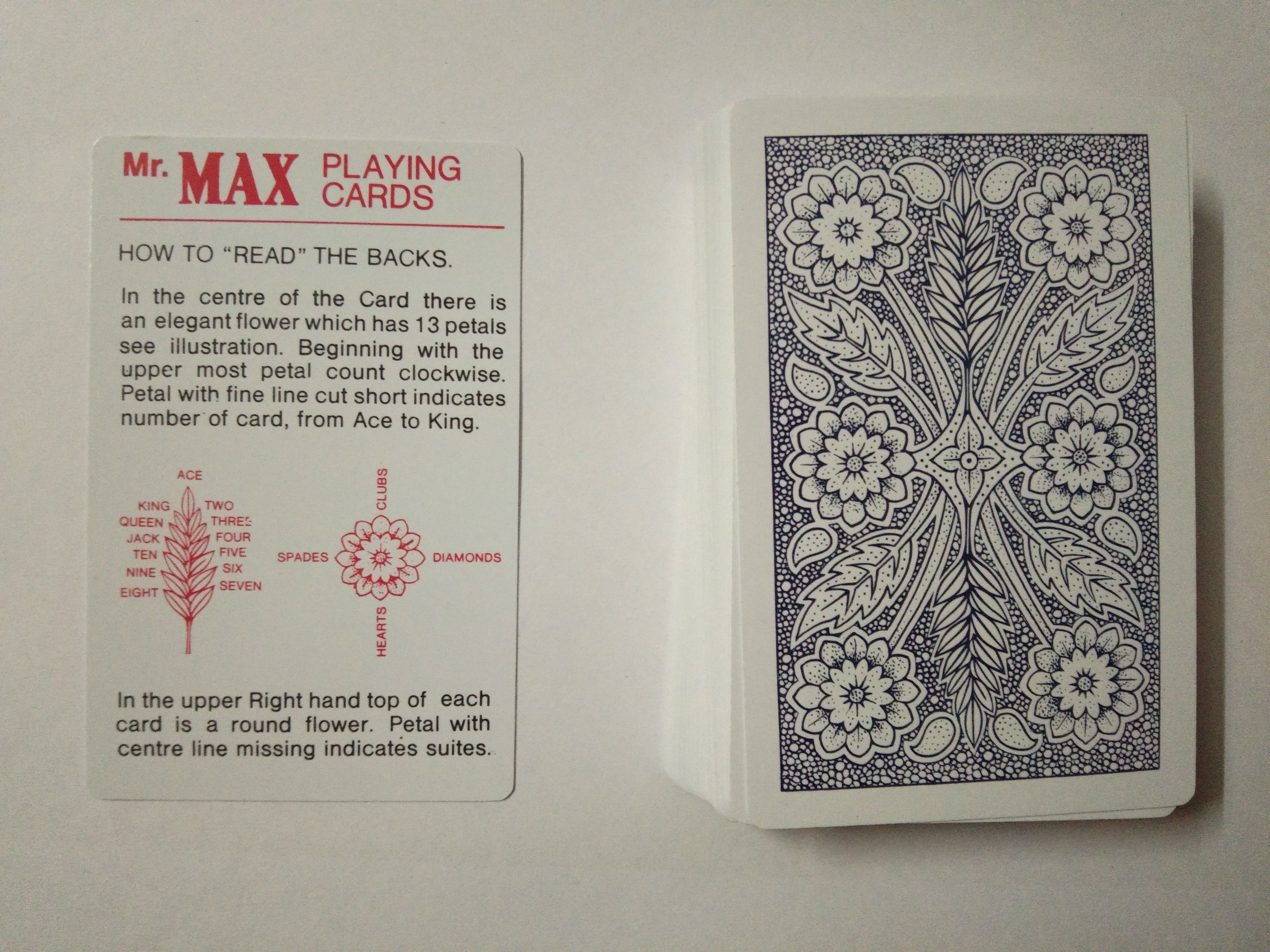r.s.magic tricks Mr.Max SPY Marked Magic Playing Cards Best for Flash (Black) Card Magic-picture-33