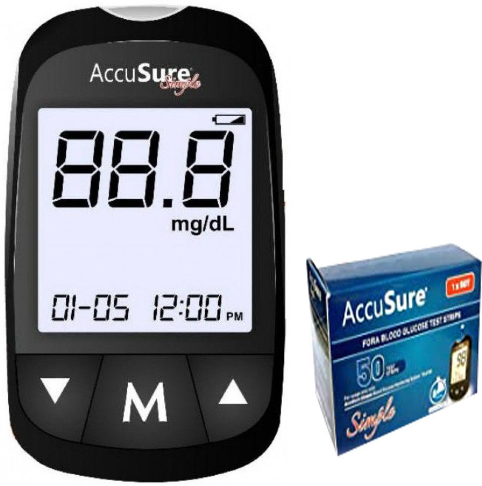Simple Glucometer With 50 Test Strip Glucometer-image-36