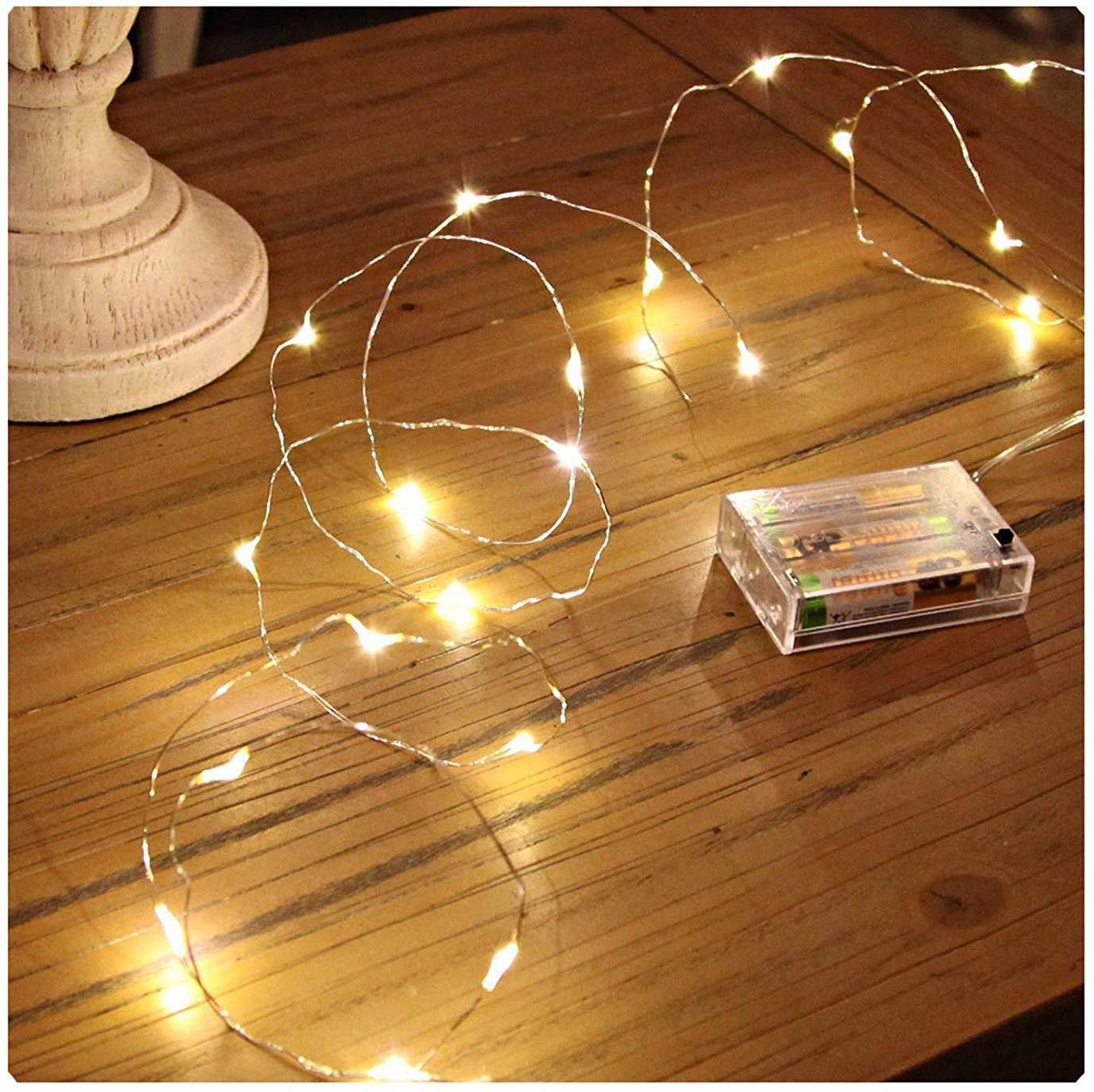 20 LEDs 2 m Yellow Steady Water Drop Rice Lights-image-39