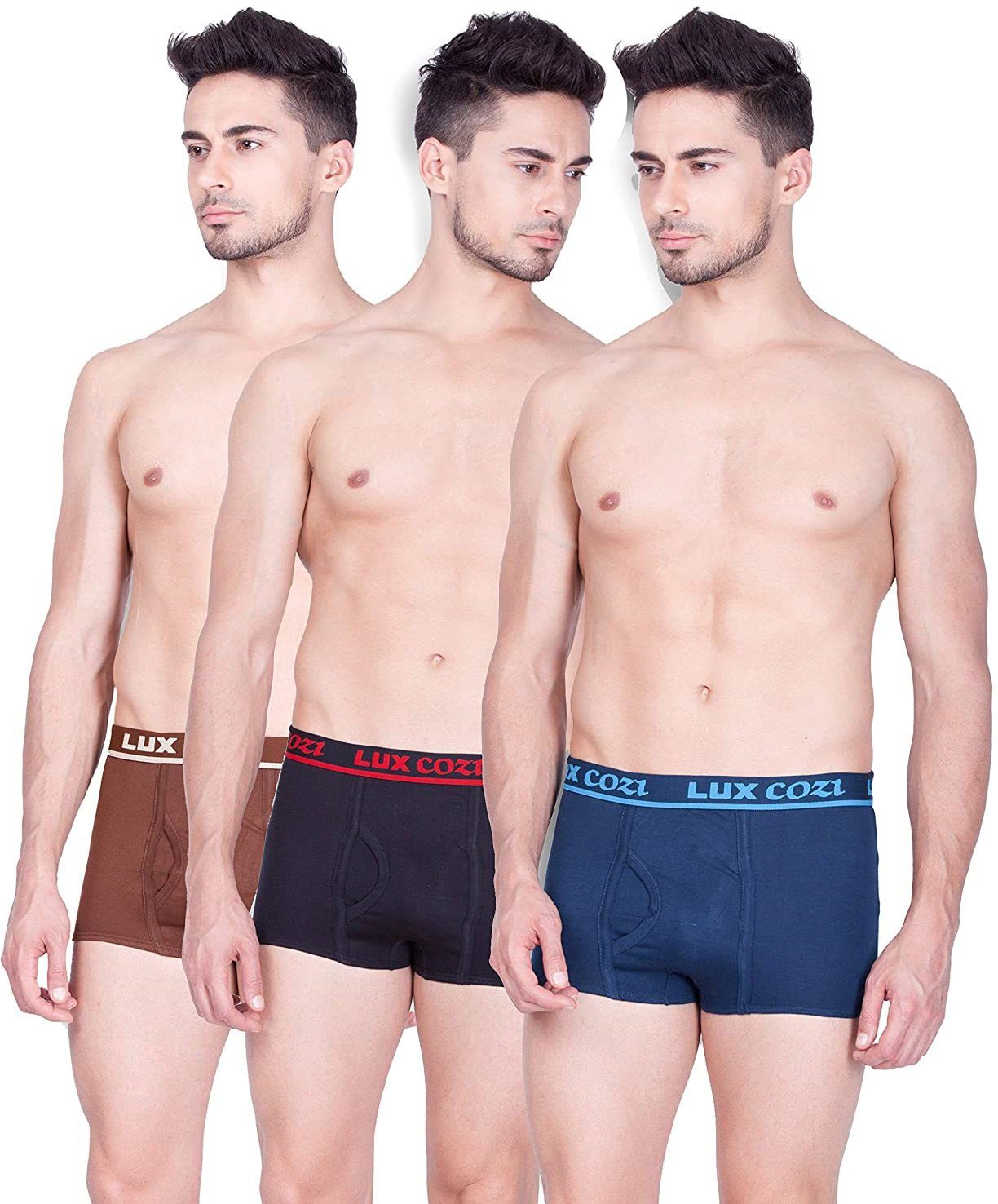 lux cozi Pack of 3 Solid Men Brief-picture-32