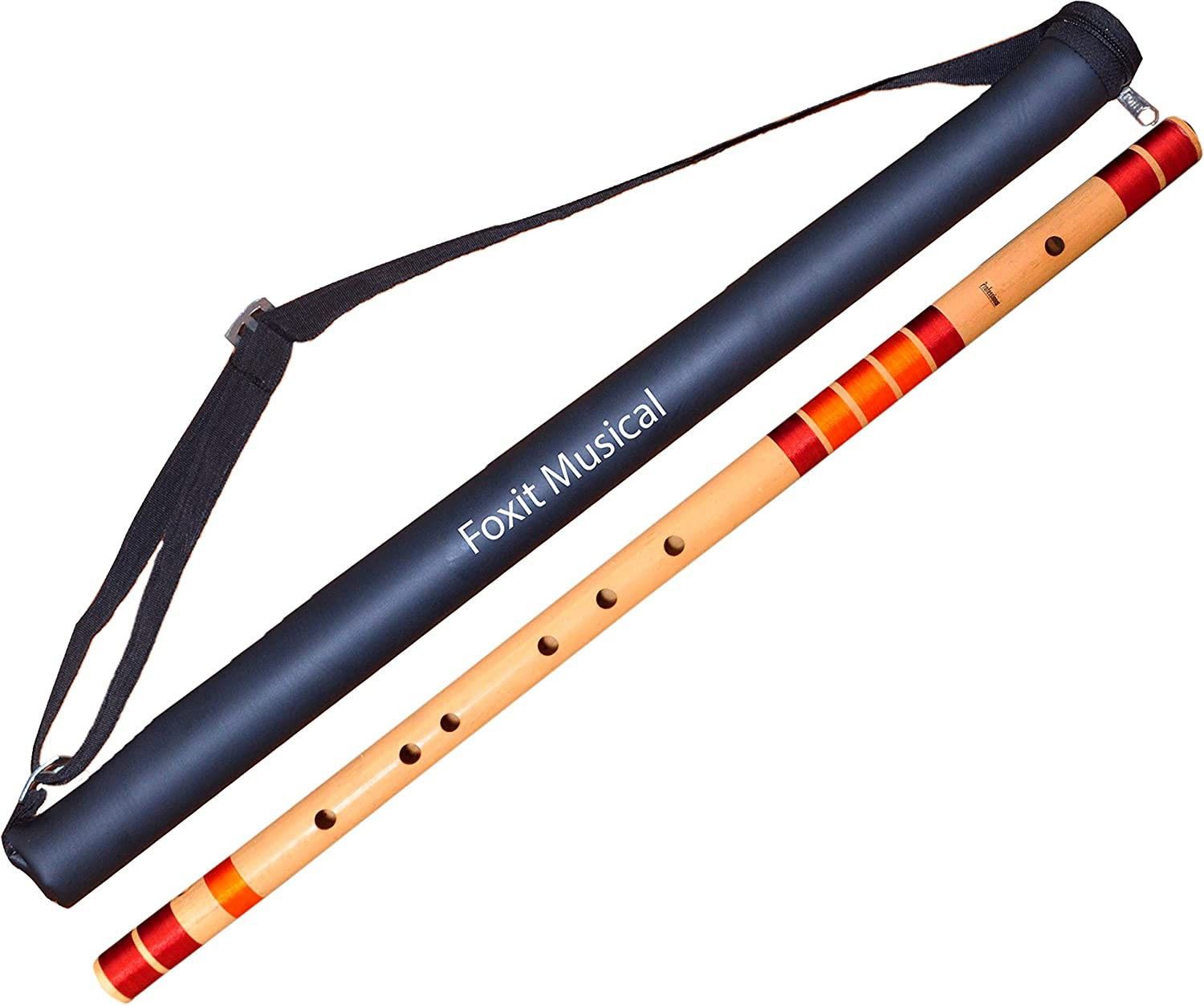G Natural Base Right Hand Bansuri Size 24 inches Bamboo Flute With Carry Bag Bamboo Flute-image-38