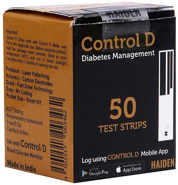 Control D 501517 50 Glucometer Strips image 1