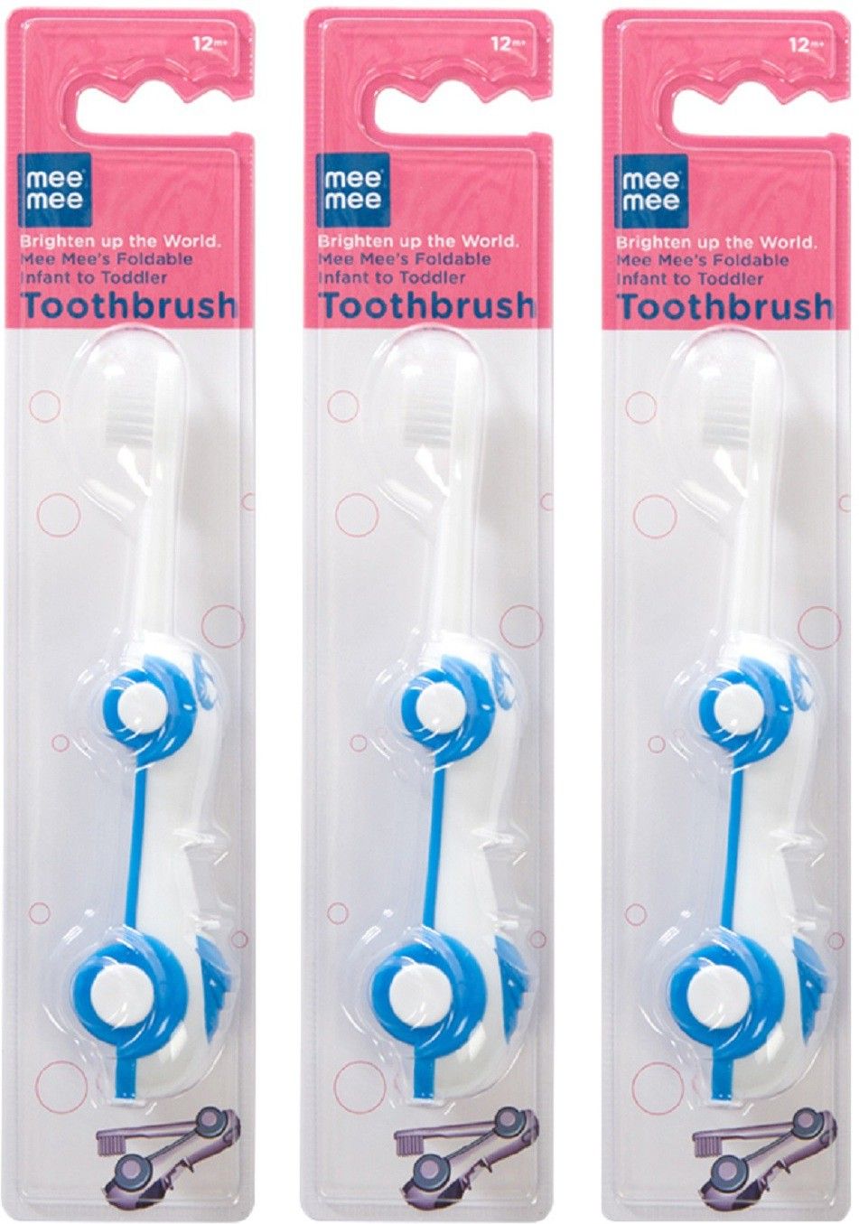 meemee Foldable Infant to Toddler Toothbrush Soft Toothbrush-picture-12